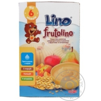 Pap Lino wheat quick-dissolving for children from 6 months 200g - buy, prices for MegaMarket - photo 1