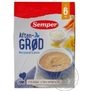 Каша Semper молочна з морквою 250г купити, ціни на МегаМаркет - фото 1