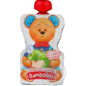 Пюре Bambolina 90 г д/пак. Соковите яблуко купити, ціни на МегаМаркет - фото 1