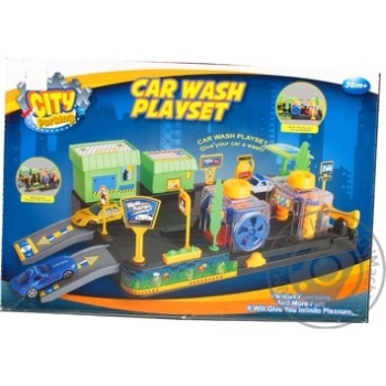 Dave Toy City Parking Car Wash with 2 Cars Play Set - buy, prices for MegaMarket - photo 1