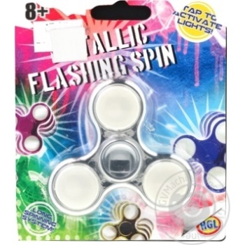Іграшка-антістрес Metallic Flashing Spin в асорт х24 купить, цены на МегаМаркет - фото 1