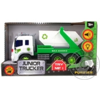 Машина Junior trucker Будівельний сміттевоз зі світлом та звуком купити, ціни на МегаМаркет - фото 1