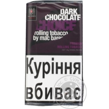 Тютюн Mc.Baren Choco Choice 40г купити, ціни на МегаМаркет - фото 1