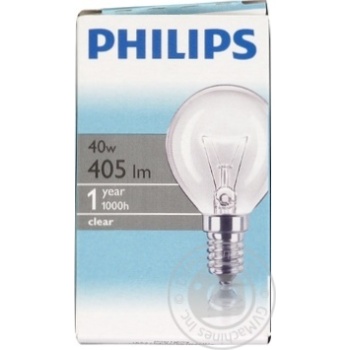Лампа PHILIPS Р45 кульов. Е14 проз. 40W купить, цены на МегаМаркет - фото 1