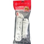 Подовжувач Electrum 5м 5гнізд Art.C-ES-1817 х2