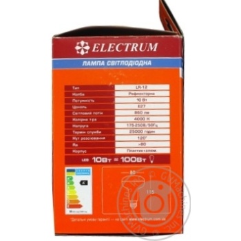 Лампа Electrum LED 10W E27 А-LR-0277 x12 купить, цены на МегаМаркет - фото 2