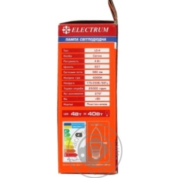 Лампа Electrum св/діод. св. 4W Е14 4000 PA LC- 4 купить, цены на МегаМаркет - фото 2