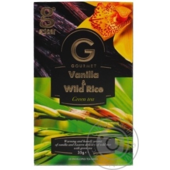 Чай Grace Vanilla&Wild Rice зелений 20х1.5г х12 купити, ціни на МегаМаркет - фото 1