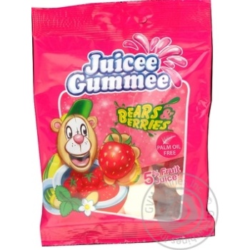Цукерки желейні Juicee Cummee Bears & Erries 80г купити, ціни на МегаМаркет - фото 1