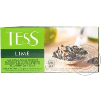 Чай зелений Tess Lime 25*1,5г купити, ціни на МегаМаркет - фото 3