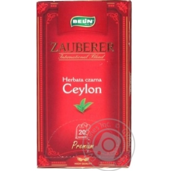 Чай Belin ZAUBERER Ceylon 2г*20пак купити, ціни на МегаМаркет - фото 1