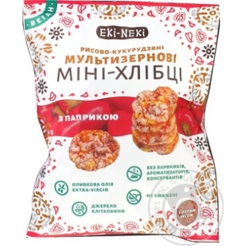 Crispbread Eki-neki multi grain with paprika 40g - buy, prices for MegaMarket - photo 1