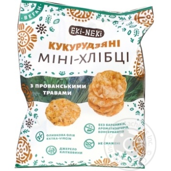 Crispbread Eki-neki Mini corn with provence herbs 40g - buy, prices for MegaMarket - photo 2