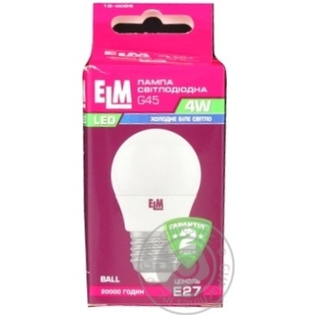Лампа ELM LED 4W E27 18-0085 x12 купити, ціни на МегаМаркет - фото 1