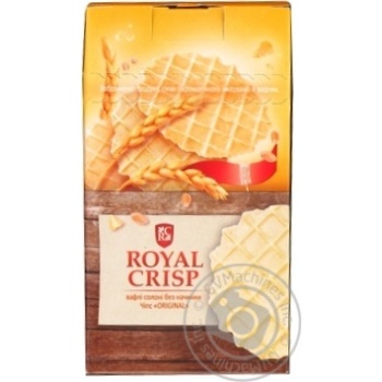 Вафлі Royal Crisp солоні без начинки Чіпс Original 85г купити, ціни на МегаМаркет - фото 1