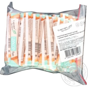 Granulated sugar Sarcara product portioned 10pcs 500g stick sachet - buy, prices for MegaMarket - photo 1