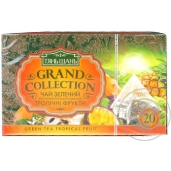 Tea Tian shan tropical fruit green packed 20pcs 40g - buy, prices for MegaMarket - photo 1