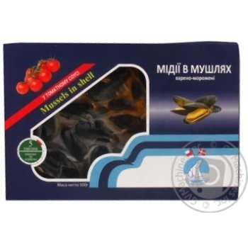 Мидии Polar Seafood в ракушках варено-мороженые в томатном соусе 50/70 500г купить, цены на МегаМаркет - фото 3