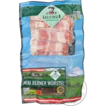Sausages with cheese 250g vacuum packing - buy, prices for MegaMarket - photo 1