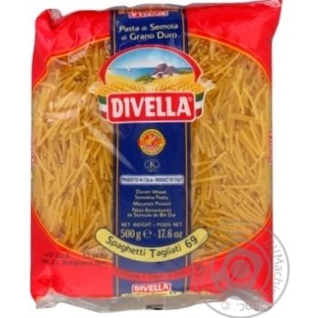 Макарони Divella Spaghetti Tagliati 69 500г х24 купити, ціни на МегаМаркет - фото 1