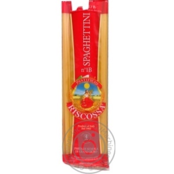 Макарони Riscossa Spaghetti 1b 500г х24 купити, ціни на МегаМаркет - фото 1