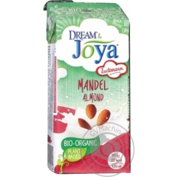 Напиток Dream & Joya миндальный органический 200мл купить, цены на МегаМаркет - фото 1