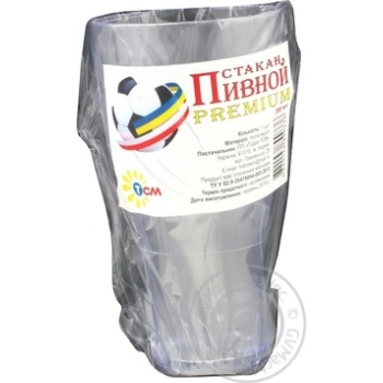 Стакан пивной 500мл 1шт ТСМ Premium х60 купить, цены на МегаМаркет - фото 1