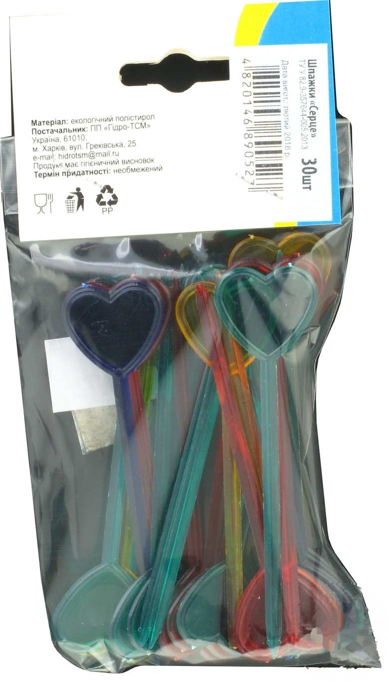 

Шпажки ТСМ сердце 30шт