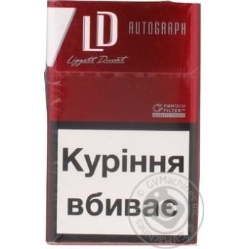 LD Autograph Red Cigarettes - buy, prices for Vostorg - photo 2