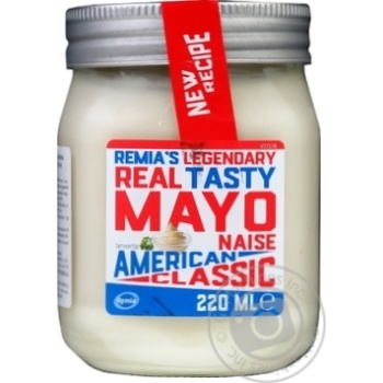 Mayonnaise Remia Classic 68% 220ml glass jar - buy, prices for MegaMarket - photo 1