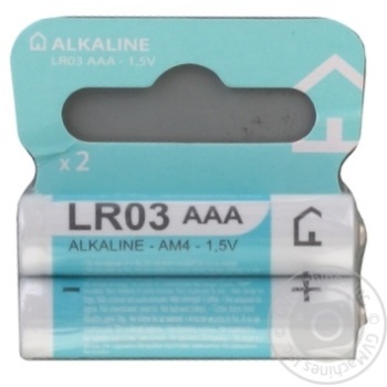 Auchan Alkaline Batteries AAA 2pcs - buy, prices for Auchan - photo 1