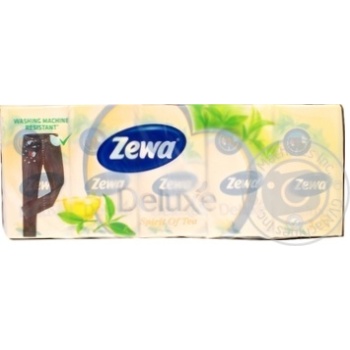 Хустинкии Zewa Softis Deluxe Perfume 10шт.3шар х24 купити, ціни на МегаМаркет - фото 1