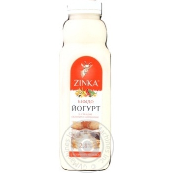 Zinka bifido yogurt with sea-buckthorn and rosehip taste 2.8% 510g - buy, prices for MegaMarket - photo 1