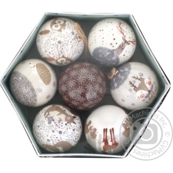 Actuel Set of Balls Paper 7.5cm 7pcs - buy, prices for Auchan - photo 1