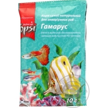 Topsi Gammarus For Aquarium Fish Natural Dry Food - buy, prices for NOVUS - photo 2