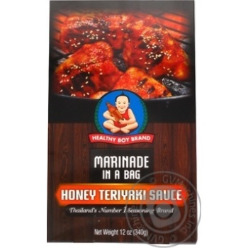 Healthy Boy Marinade Teriyaki honey for steaks 340g - buy, prices for Auchan - photo 1