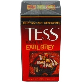 Черный чай Тесс Эрл Грей индийский байховый с цедрой цитрусовых и ароматом бергамота в пакетиках 25х1.8г Украина - купить, цены на Чудо Маркет - фото 2