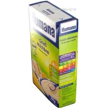 Dry milk porridge Humana rice and corn with vanilla for 6+ month old babies 250g Germany - buy, prices for NOVUS - photo 3