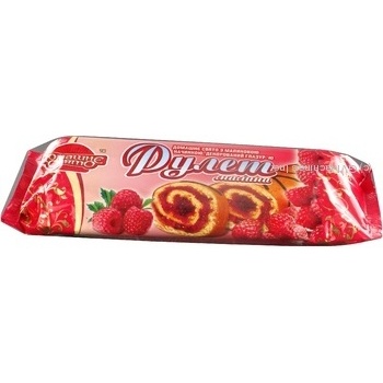 Roll biscuit raspberry 200g Ukraine - buy, prices for NOVUS - photo 3