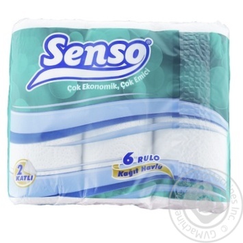 Senso Paper Towel 2 layers 6pcs - buy, prices for MegaMarket - photo 1