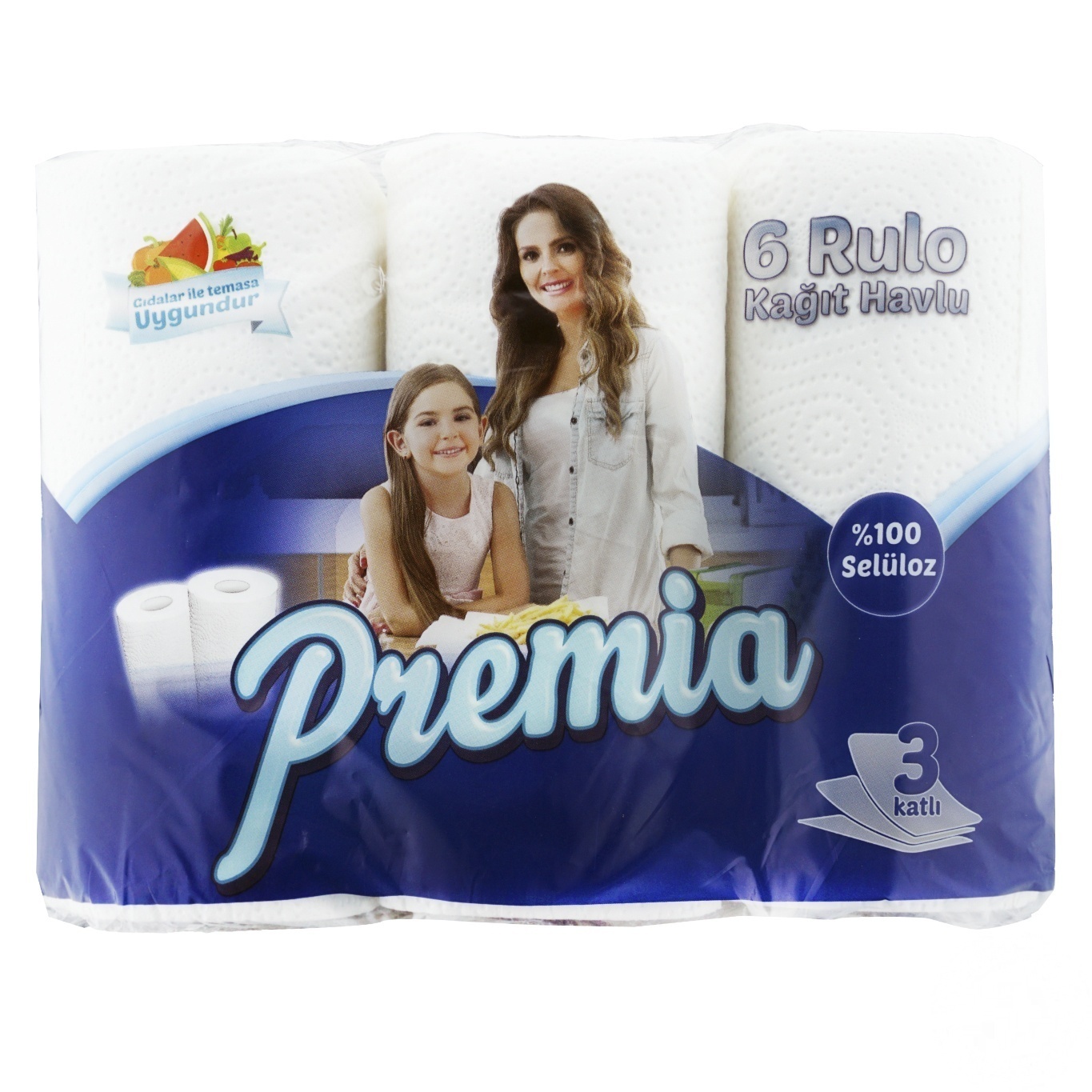 

Бумажное полотенце Premia 3 слоя 6шт