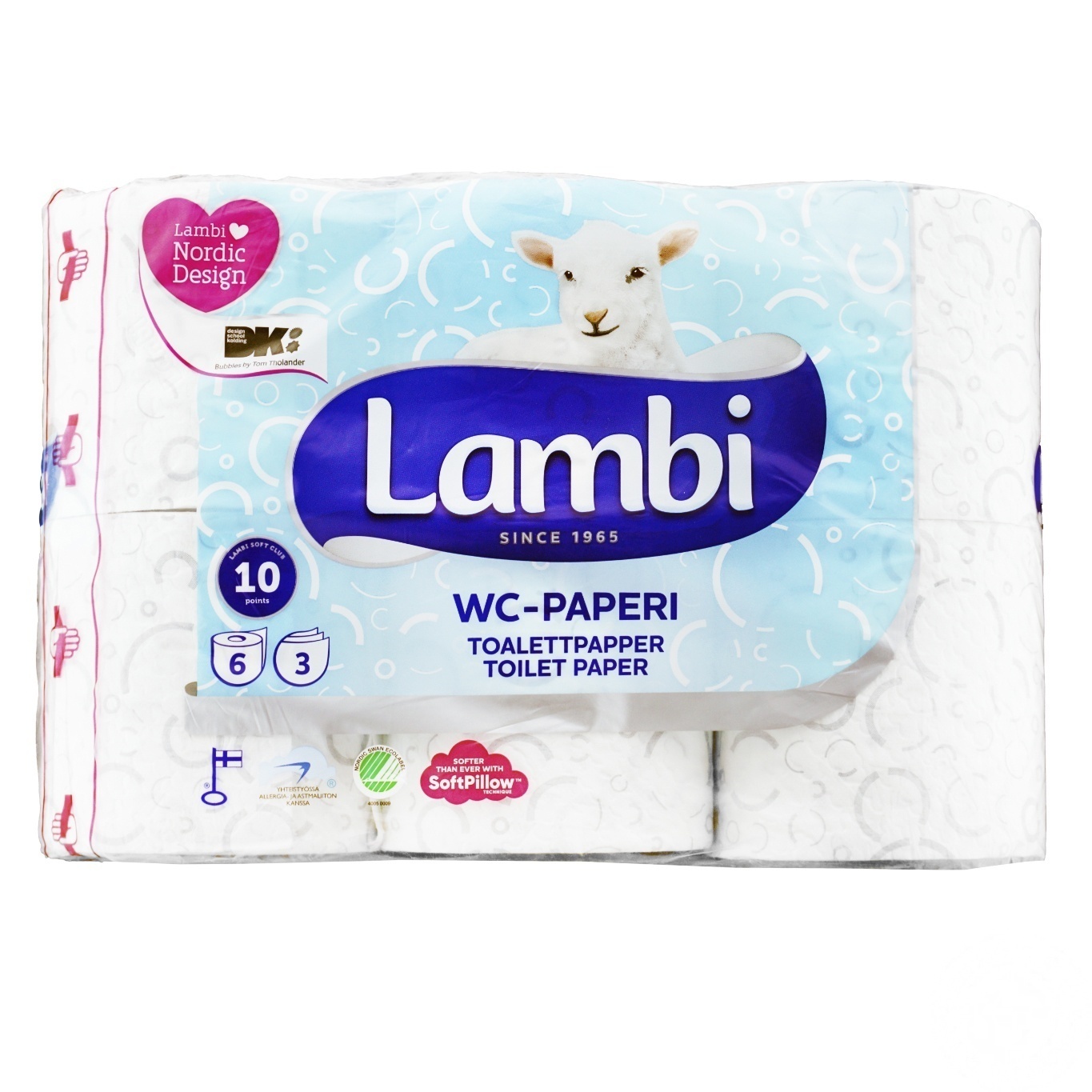 

Туалетная бумага Lambi Decor 3 слоя 6шт