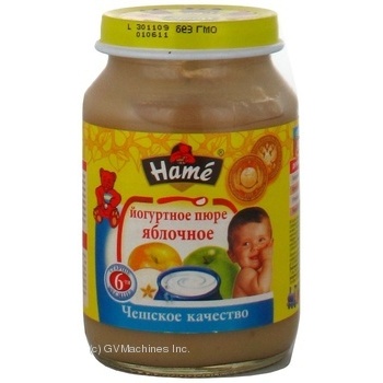 Puree Hame apple with yogurt for 6+ months babies glass jar 190g Czech Republic - buy, prices for - photo 4