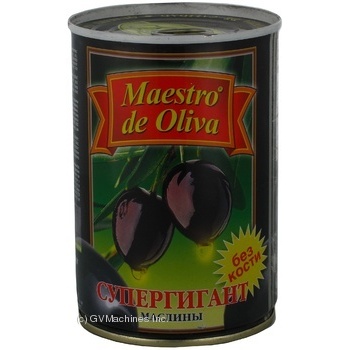 Маслины Maestro de Oliva Супергигант б/к с/б 425г купить, цены на МегаМаркет - фото 2