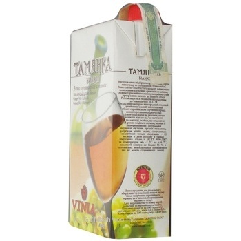 Wine Vinia Tamyanka 12% 1000ml tetra pak Ukraine - buy, prices for NOVUS - photo 2