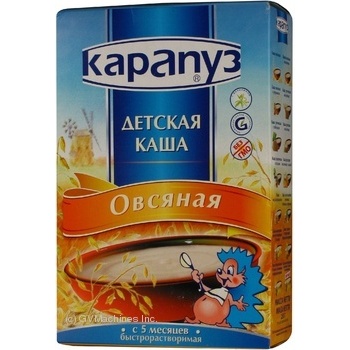 Каша дитяча Карапуз молочна вівсяна 250г купити, ціни на МегаМаркет - фото 1
