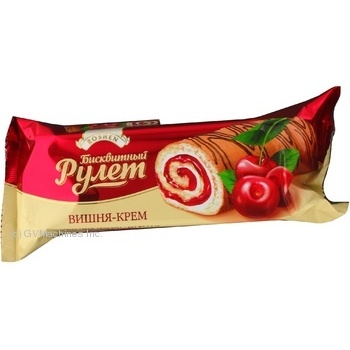 sponge cake roshen biscuit cherry 210g Ukraine - buy, prices for - photo 2