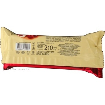 sponge cake roshen biscuit cherry 210g Ukraine - buy, prices for - photo 3