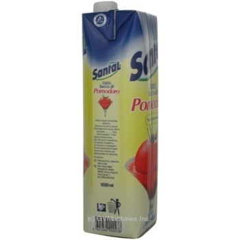 Sterilized reconstituted juice Santal tomato with salt for children from 3+ years tetra pak 1000ml Russia - buy, prices for NOVUS - photo 5