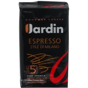 Natural ground dark-roasted coffee Jardin Espresso Stile Di Milano №5 Arabica premium grade 125g Russia - buy, prices for NOVUS - photo 3